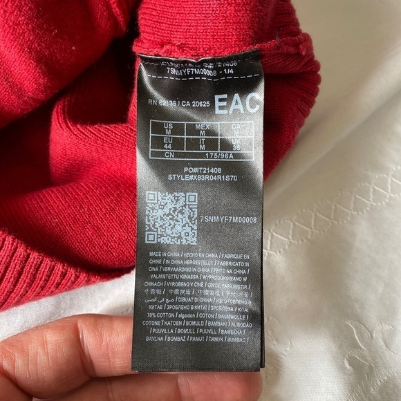 Guess Red Tag Men's Full Zip Long Sleeve Sweater Jacket Burgundy Size Medium - Picture 9 of 14